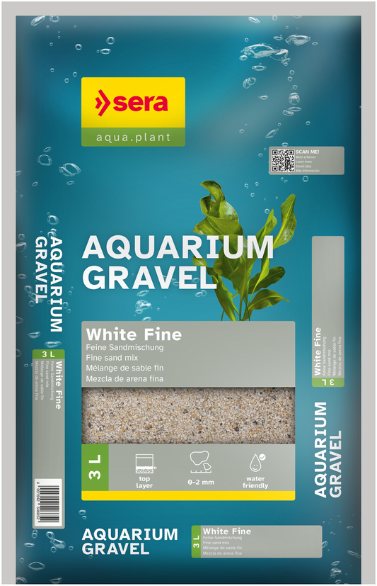 SERA Gravel White Fine 3 L