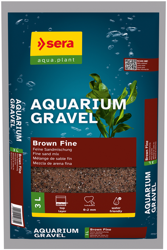 SERA Gravel Brown Fine 3 L