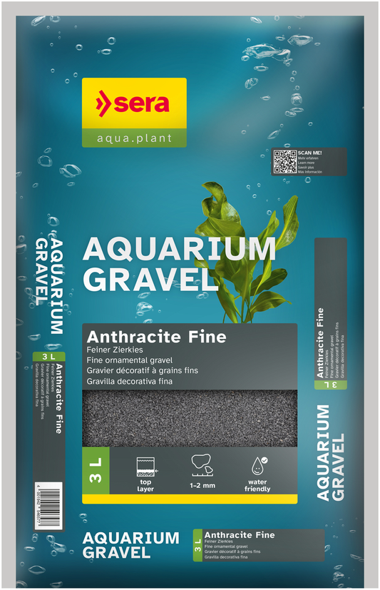 SERA Gravel Anthracite Fine 3 L