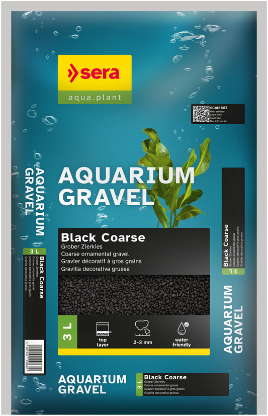 SERA Gravel Black Coarse 3 L