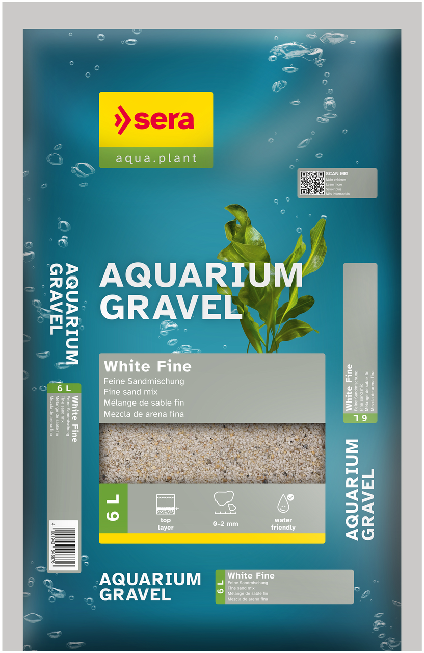 SERA Gravel White Fine 6 L