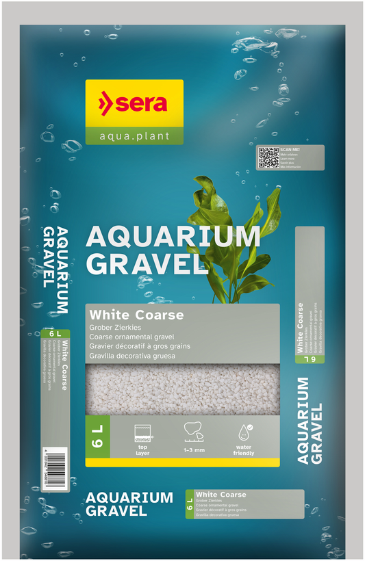 SERA Gravel White Coarse 6 L