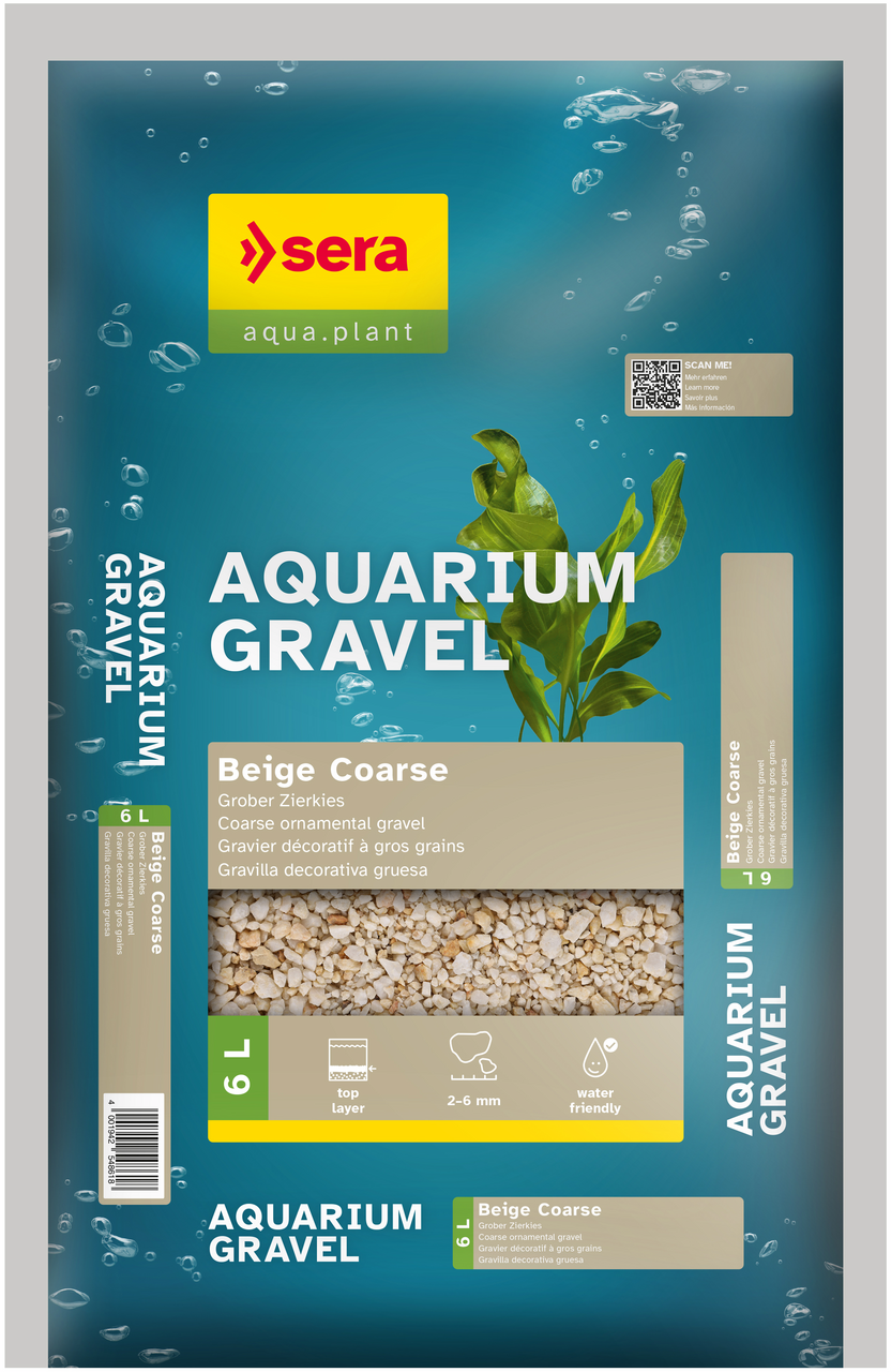 SERA Gravel Beige Coarse 6 L