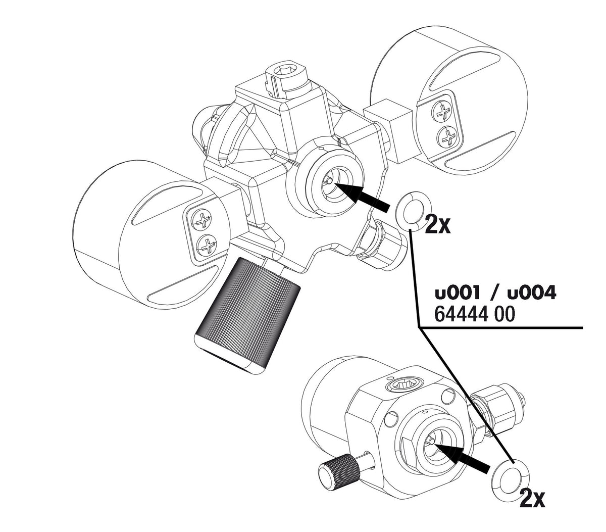 JBL Proflora joint u/m001 2pc