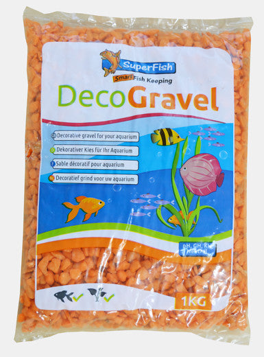 Superfish déco sand néon orange 1kg