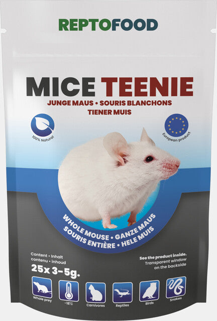REPTO SOURIS BLANCHONS 3-5G 25PCS
