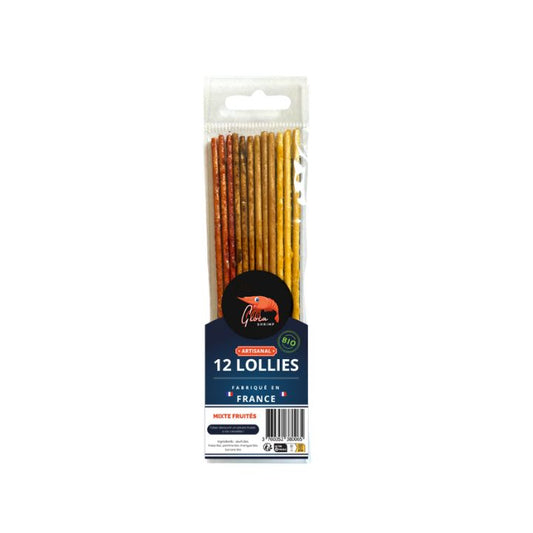 Gioia SHRIMP Lollies mixtes fruités 12p