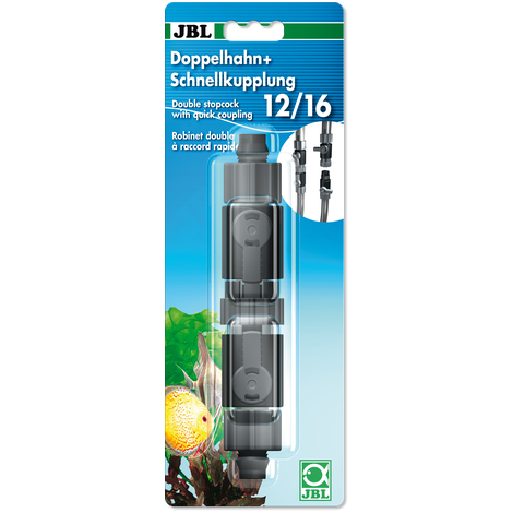 JBL Robinet double + raccord rapide 16/22