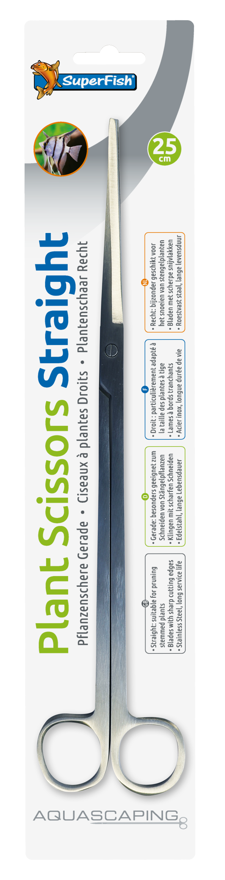 SuperFish ciseaux droits 25cm