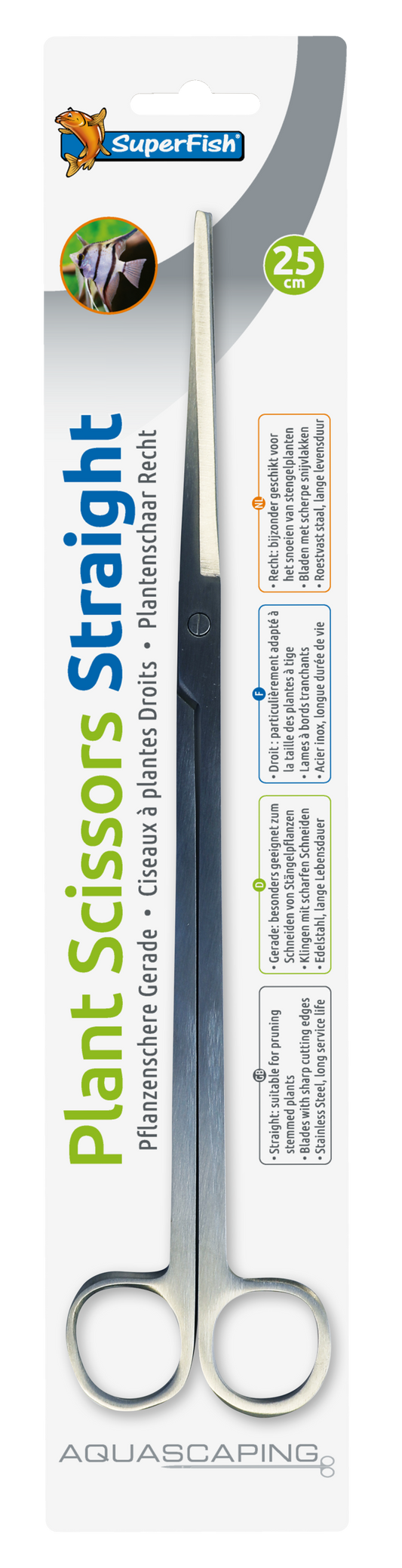 SuperFish ciseaux droits 25cm