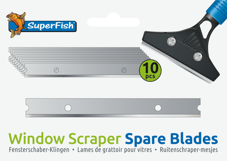SuperFish Window Scraper lames de rechange (10pcs)