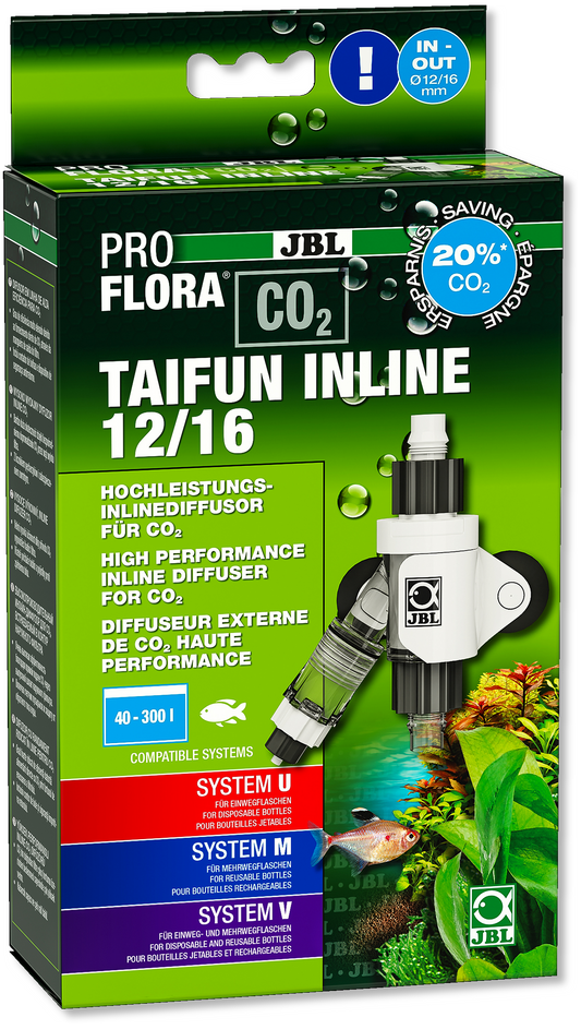 JBL PROFLORA Co2 Taifun Inline 12/16