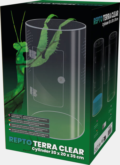 Repto Terra Clear Cylinder 20x20x35cm