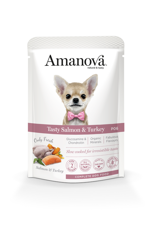 Tasty Salmon & Turkey - P06  sachet 100 gr