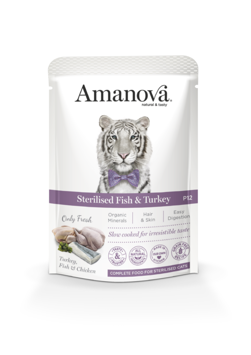 Amanova Sterilised Fish & Turkey - sachet 85 gr
