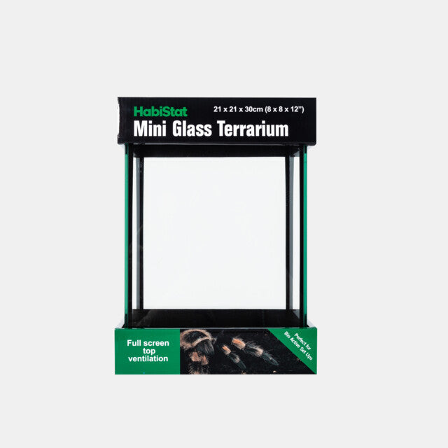 HABISTAT MINI GLASS TERRARIUM, 20 X 20 X 30CM