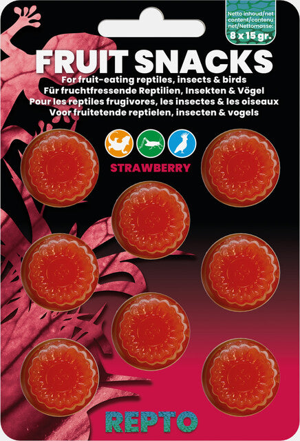 Repto Fruit snacks Fraise 8 cups 15 gr