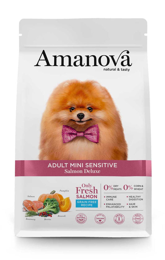 Amanova Adult Mini Sens. Salmon Deluxe 800 gr
