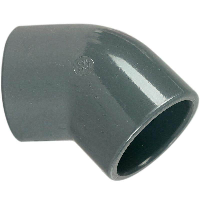 Coude PVC 45° dia 50mm