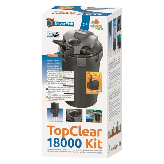 Superfish topclear kit 18.000 UVC 11w - pompe 5000l/h
