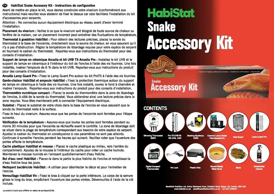 Set d'accessoires Serpent Habistat 2