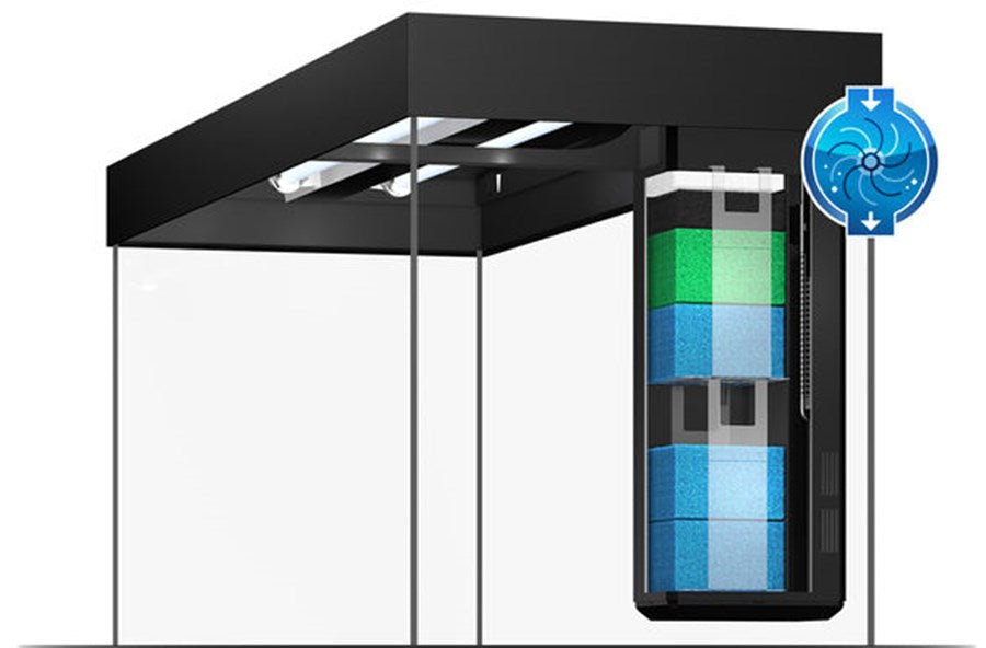 aquarium lido 120 led gris 3