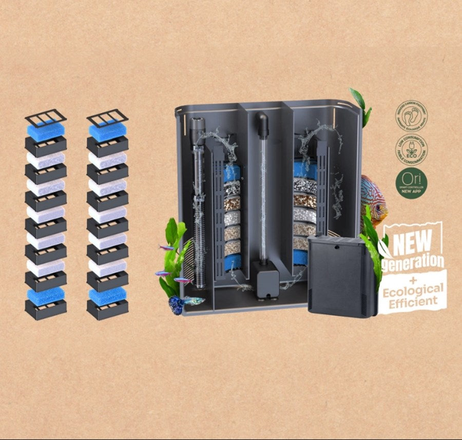 Aquatlantis Aquarium Sublime Ultra 120 x 50 noir + biobox 3 4