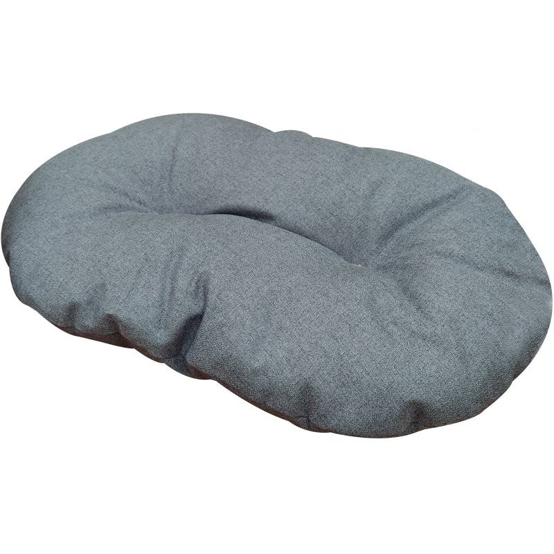 Coussin ovale Hydro gris 53x35 cm