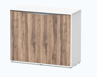 Prestige Ultra 100 meuble blanc + bois foncé 102x40x45