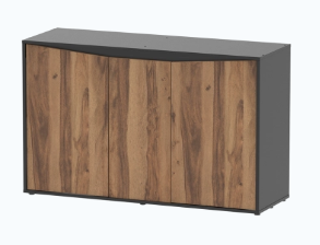 Prestige Ultra 120 meuble noir + bois foncé 120x40x45