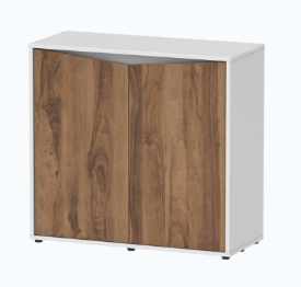 Prestige Ultra 80 Blanc + bois foncé meuble 80 x 35 x 40