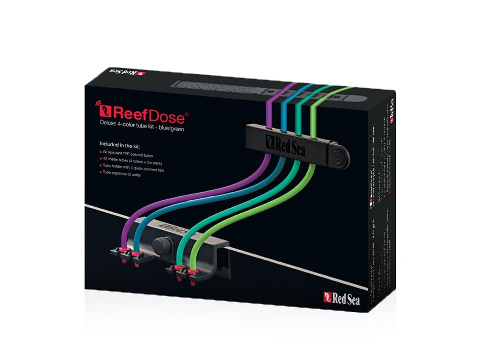 Red Sea ReefDose Deluxe 4 color tube kit-blue/green