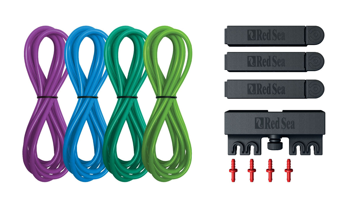 Red Sea ReefDose Deluxe 4 color tube kit-blue/green 2