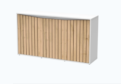 Splendid Ultra 150 meuble Blanc Lamelles 150x40x83 cm
