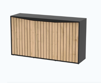 Splendid Ultra 150 meuble Noir Lamelles 150x40x83 cm