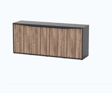 Splendid Ultra 200 meuble Noir/Nogal Bali 200x50x83 cm