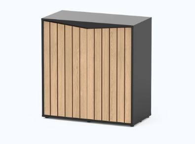 Splendid Ultra 80 meuble Noir Lamelles 80x40x83 cm