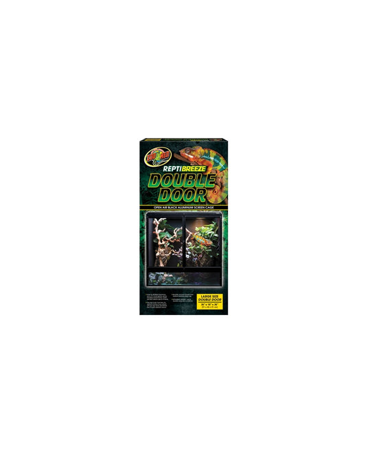 zoomed reptibreeze double portes 91 x 46 x 91 cm