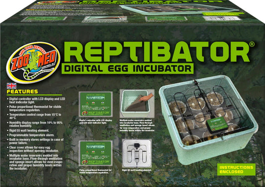 Zoomed Reptibator egg incubator