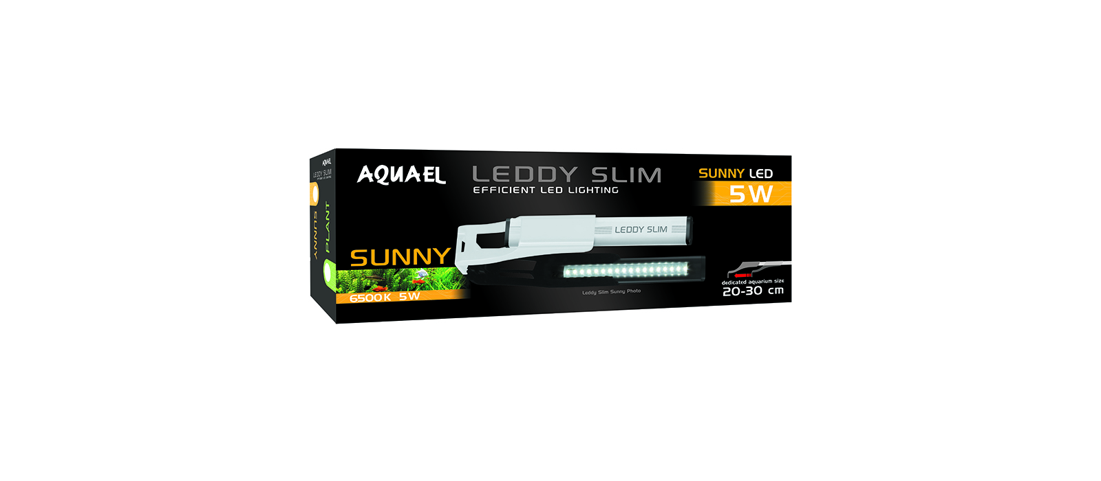 aquael leddy slim 5w sunny 20-30cm blanc