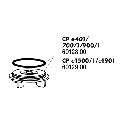 JBL cristalprofi couvercle rotor + joint e15/1900/1,2
